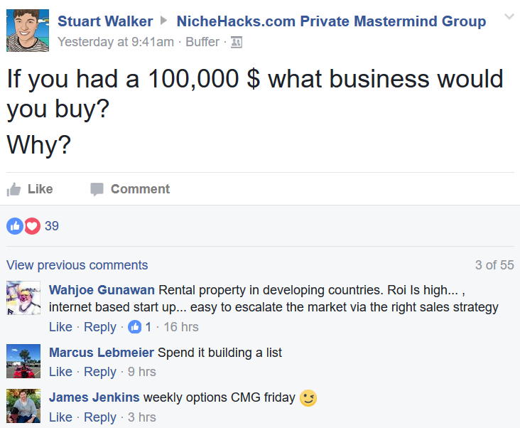 Stuart-Walker-asking-questions-on-Facebook
