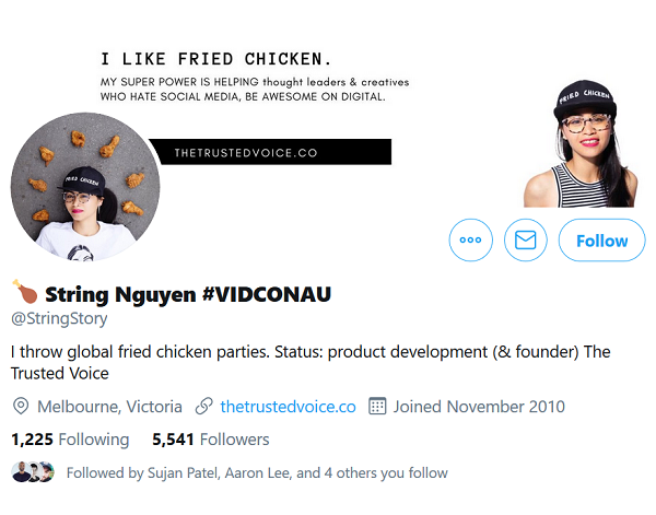 String Nguyen Twitter profile