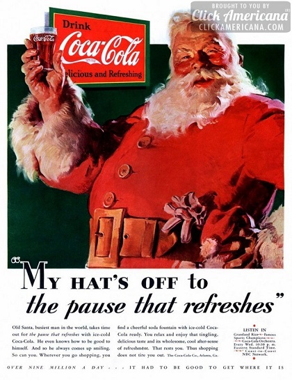 Coca-Cola uses Santa
